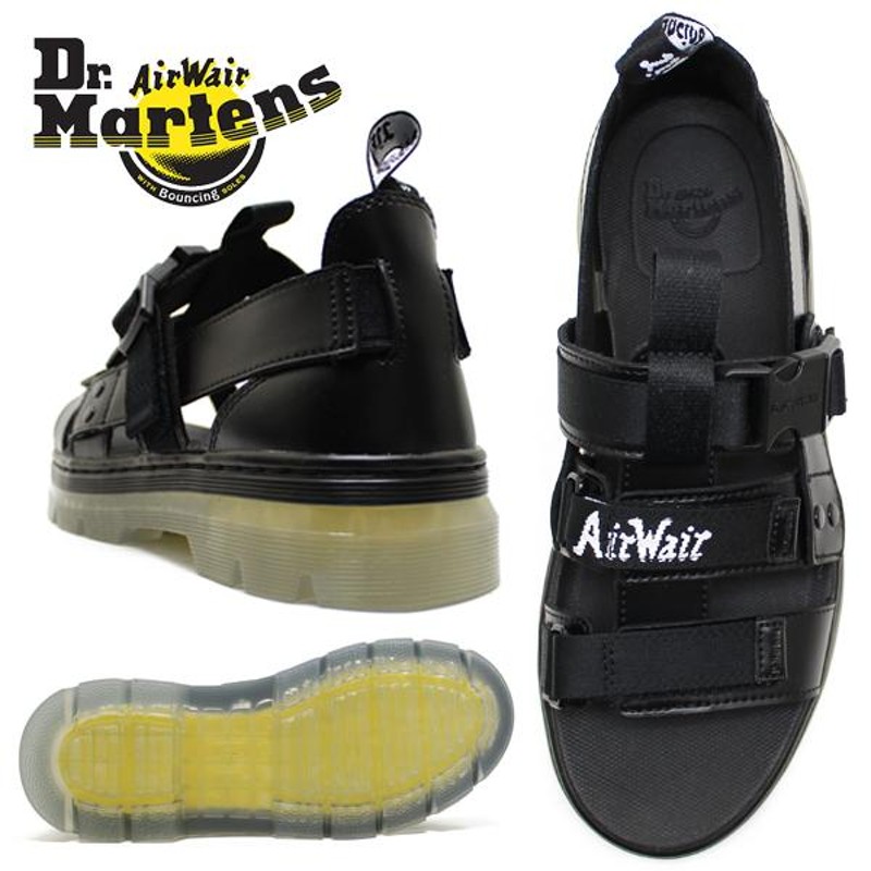 Dr.Martens ドクターマーチン27298001 Pearson Sandal ICED（アイスド）アウトソール ブラック メンズ レディース  | LINEショッピング