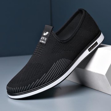 富貴鳥春秋休閑輕便軟底飛織鞋