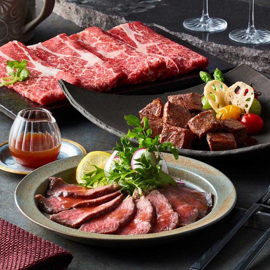 大阪 Teppan×Wine堀 アンガス牛 3種 セット 牛肉 肉