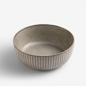 WAGA 歐式菊瓣 16.5cm 陶瓷深碗｜灰藍｜單品