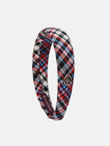 Italian Wool Check Premium Hairband [Purple]