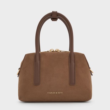 Deyna 麂皮雙向拉鍊托特包