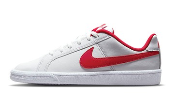GS NIKE COURT ROYALE LOW-TOP SNEAKERS WHITE/RED