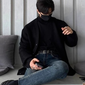 秋冬季潮流休閒百搭小外套男高級感設計感寬鬆上衣男