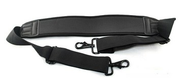 高彈力防水泡棉箱包背帶金屬扣肩帶掛脖 相機包背帶黑色