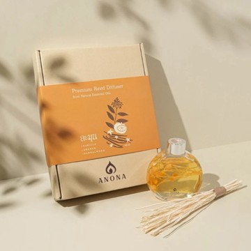ANONA 室內香氛擴香瓶  150ml  1瓶  橘色