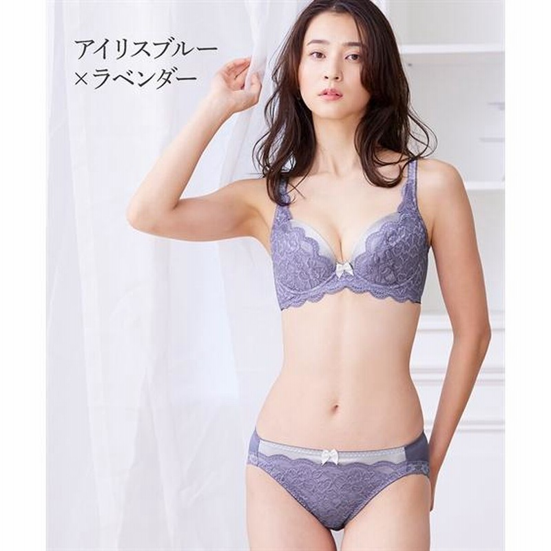 パルファージュ♪ブラE75&ショーツM 谷間 ソング セット レース 新品 パルファージュ♪ブラE75&ショーツM 谷間 ソング セット レース