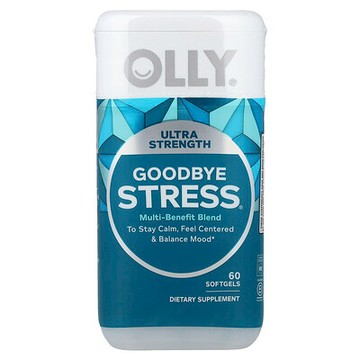 OLLY, Goodbye Stress®，60 粒軟膠囊