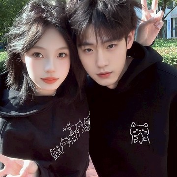 快速出貨 刷毛T恤  連帽T恤 暖暖刷毛 MIT台灣製【YS1401-71】連帽刷毛-五隻貓咪拿星款．艾咪E舖