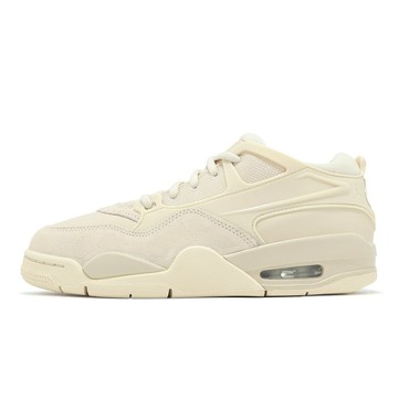 Nike 休閒鞋 Wmns Air Jordan 4 RM 女鞋 米白 AJ4 氣墊 麂皮 拼接