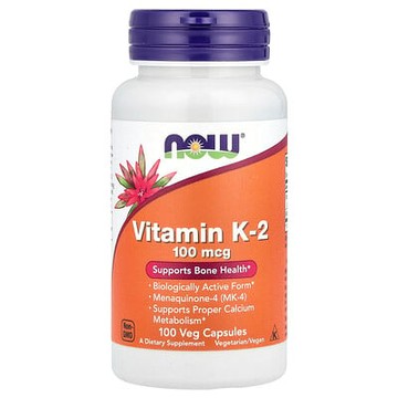NOW Foods, 維生素 K-2，100 微克，100 粒素食膠囊