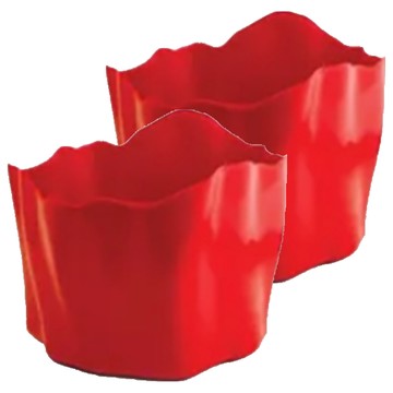 QUALy Flow Bucket Multipurpose Bucket 流形筒 M  M  1層  紅色
