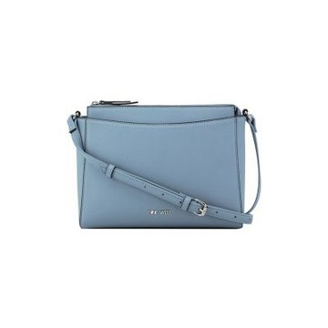 NINE WEST BOWIE 經典純色斜背包-水藍(558269)