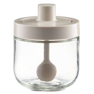 PINMOO 品沐 圓冠調味罐 白色  1個  300ml