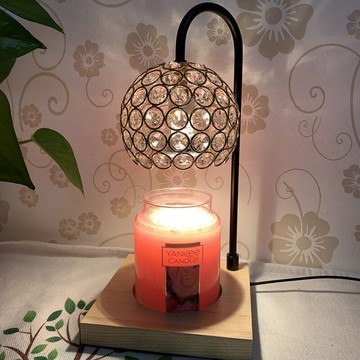 新款韓式風格高端水晶罩融蠟燈 可調光香氛蠟燭燈 白臘木溶燭燈 居家香薰蠟燭燈 融燭燈 臥室安神睡眠檯燈 小夜燈