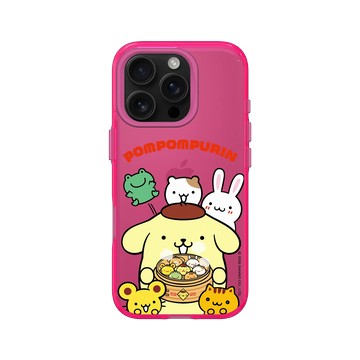 iPhone 16 Pro Clear 粉漾桃 - 三麗鷗-布丁狗30週年 PomPomPurin (30th Anniversary) - 上菜嚕