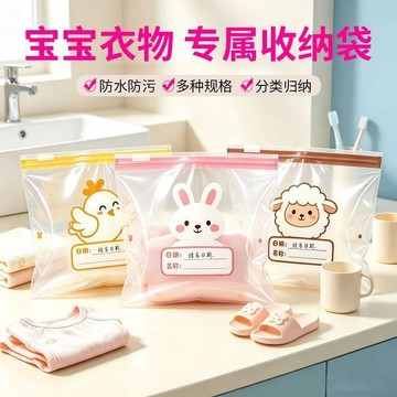 【臺灣🌸出貨】幼兒園入園用品包兒童衣物收納袋密封分裝小袋子便攜防水旅行🍂
