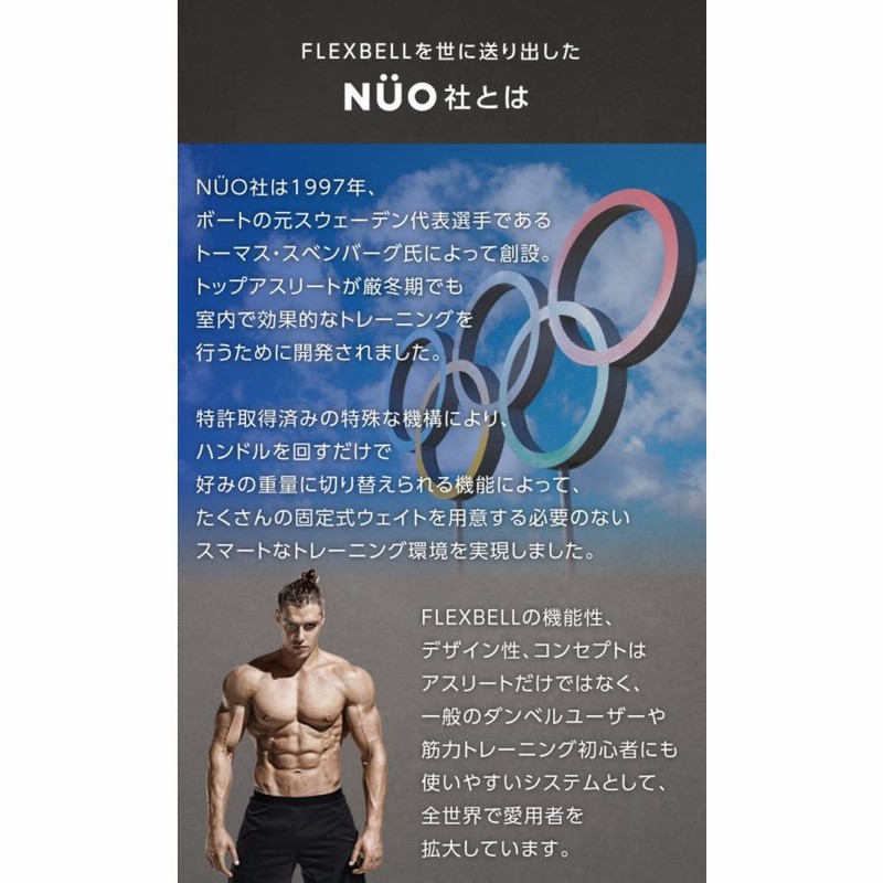 NÜO ダンベルおよびスタンド 楽天市場】フレックスベル FLEXBELL NUOBELL アジャスタブル