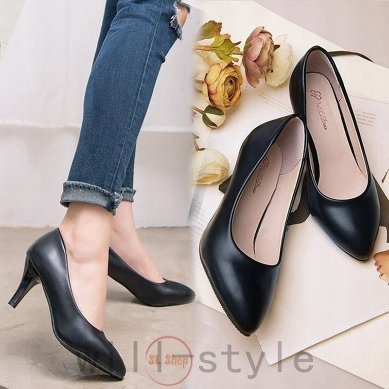 パンプスレディースフォーマル黒ブラックol事務靴カジュアル通勤通学歩きやすいシューズ 通販 Lineポイント最大get Lineショッピング