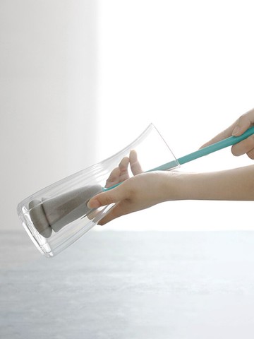 杯刷長柄家用保溫杯海綿刷洗杯子奶瓶清潔刷高腳杯水杯小口刷子