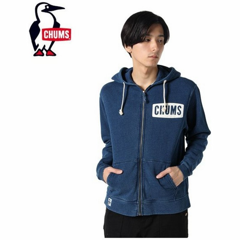 チャムス Chums スウェットパーカー メンズ チャムスロゴジップパーカーインディゴ Ch00 1226 通販 Lineポイント最大0 5 Get Lineショッピング