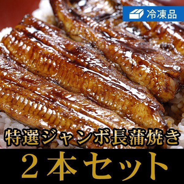 冷凍特選うなぎ長蒲焼きジャンボ2本セット