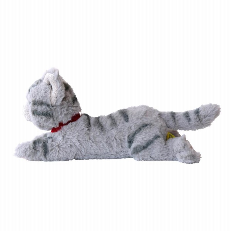 ひざねこ SSサイズ グレー 子猫サイズ 猫 ぬいぐるみ ねこ ネコ