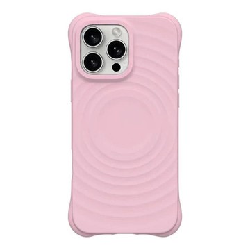 櫻花粉波紋殼 磁吸手機殼 iPhone17Promax手機殼 蘋果15Pro防摔殼i14保護殼i13硬殼