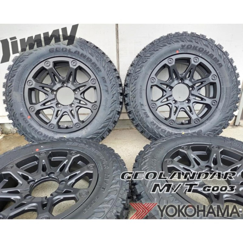 YOKOHAMA ジオランダー M/T+ 195R16 ジムニー JIMNY JB64 JB23 JA12 JA11 タイヤホイール 16インチ BDX08 新品4本セット