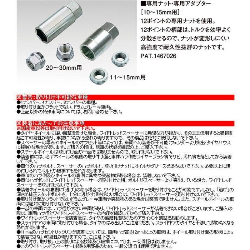 KYO-EI (協永産業) Kics 5015W1 厚み15mm 5H PCD100 M12×P1.5 ワイドトレッドスペーサー 2枚入り 通販 