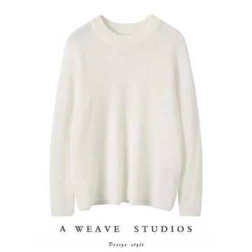 上身顯瘦絕jue子！“空調房好搭檔”真絲羊絨套頭打底小圓領上衣