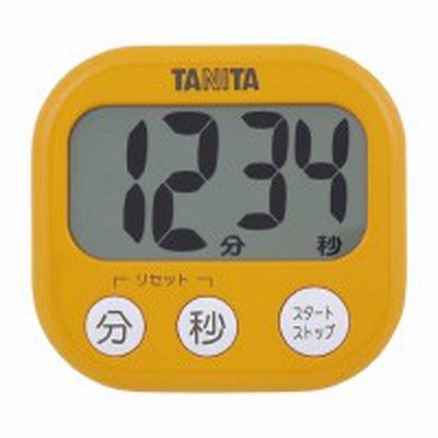 タニタ でか見えキッチンタイマー　オレンジ TD384OR
