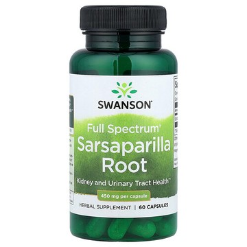 Swanson Vitamins, 多面® 菝葜根，450 毫克，60 粒膠囊