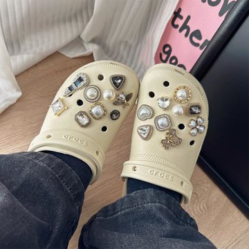 孫小猴的寶藏小紅書珍珠鞋花crocs洞洞鞋配飾diy裝飾配件cross