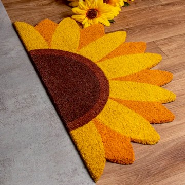 西班牙 FISURA 手工製 椰子纖維造型門墊 太陽花