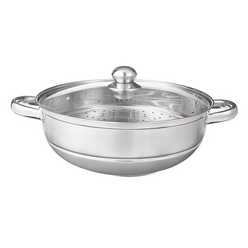 Tamsaa 3層不銹鋼蒸鍋 IH電磁爐適用 34cm  1個