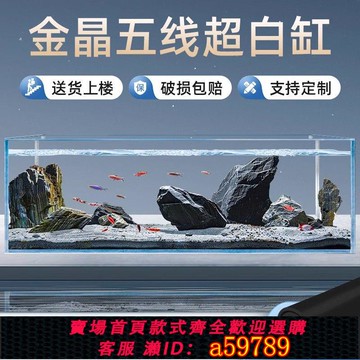 【全網低價 可打統編】金晶超白玻璃魚缸定制家用客廳大型造景溪流缸小型水草生態烏龜缸