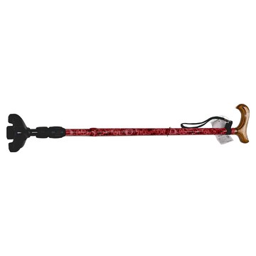 北之特 五腳安全鋁合金伸縮手杖 10段 CA-958B 粉紅玫瑰 輕巧耐用 可調節  1支