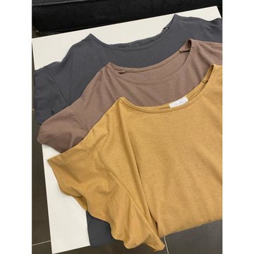 拆標特日單100%棉洋氣日系顯瘦薄款袖短T恤衫春夏季寬松自留推薦