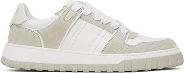 AMI Paris 白色 & 灰色 Leather Low Top Walk 运动鞋
