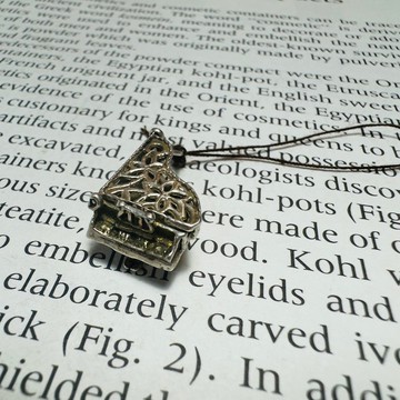 英國帶回鋼琴銀盒吊墜