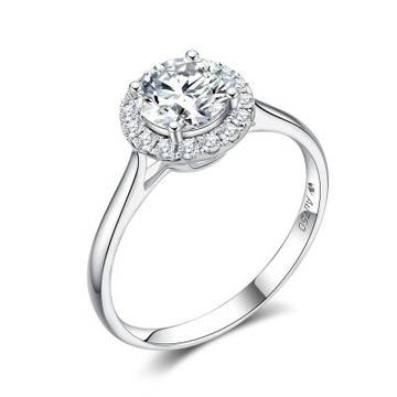 鉅曜 18K金 GIA 1克拉 圓夢鑽戒 頂級D色 （培育鑽石 鑽石 戒指）