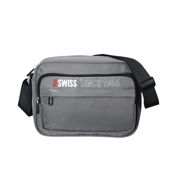 運動斜肩包 24SS SHOULDER BAG 2 側背包 男女 灰色 BG370-057