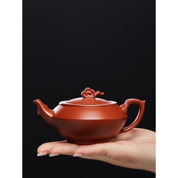 尊壺宜興純全手工紫砂壺名家正宗原礦大紅袍漢云泡茶單壺家用茶具