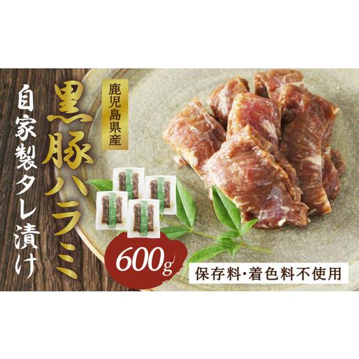 ふるさと納税 鹿児島県 鹿屋市 1605-1 「かごしま森の黒豚」黒豚ハラミ自家製タレ漬け600g小分け