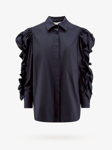 Cotton shirt with rouches detail - MAX MARA - gender_Woman