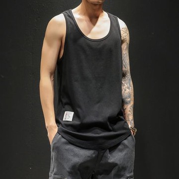 工字背心男夏季跨欄速干健身坎肩純棉寬松大碼運動兩根筋無袖t恤