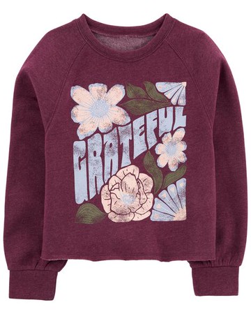 Kid Grateful Crew Neck Sweatshirt