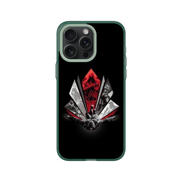 iPhone 15 Pro Max Clear 憂墨綠 - Assassin's Creed - Legacy Red