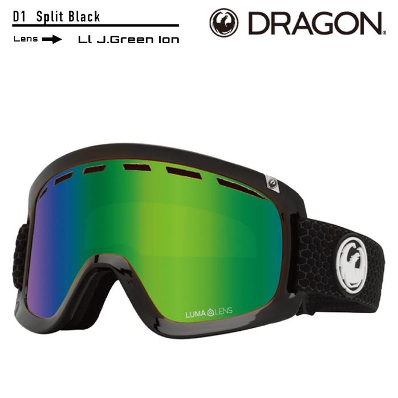 2022-23 DRAGON D1 Split Black Ll J.Green Ion GOGGLES ゴーグル スキー スノーボード ドラゴン  2023 日本正規品 | LINEショッピング